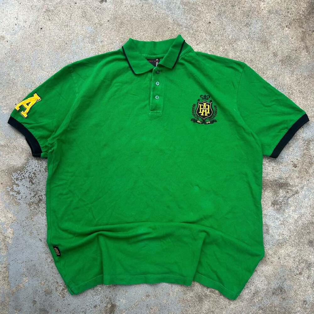 Y2K Red Ape Polo Shirt Embroidered Chief Keef